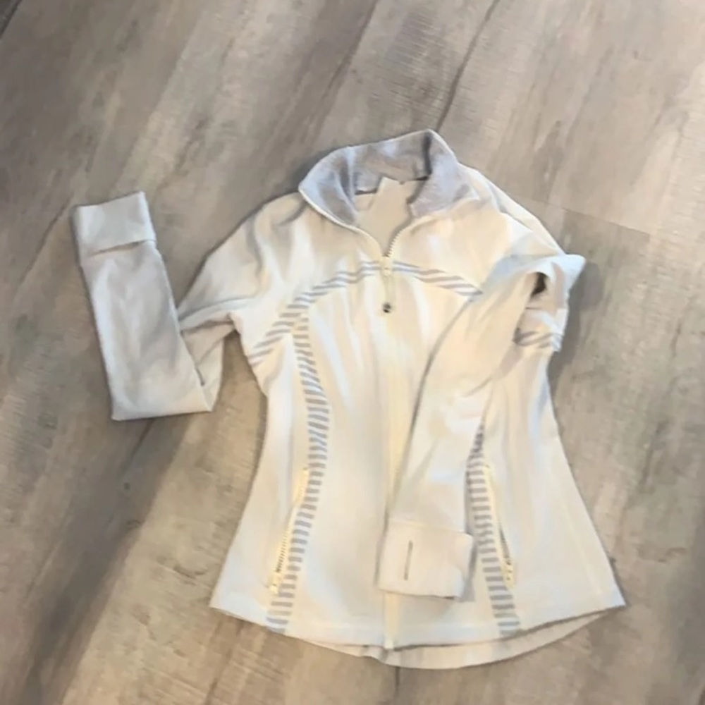 Cream and grey lulu jacket